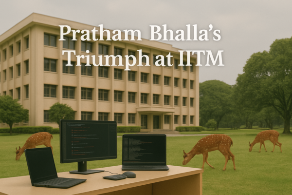 Not Despite the Struggles, But Because of Them: Pratham Bhalla’s Triumph at IITM