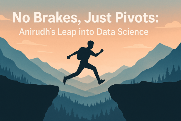 No Brakes, Just Pivots: Anirudh’s Leap into Data Science